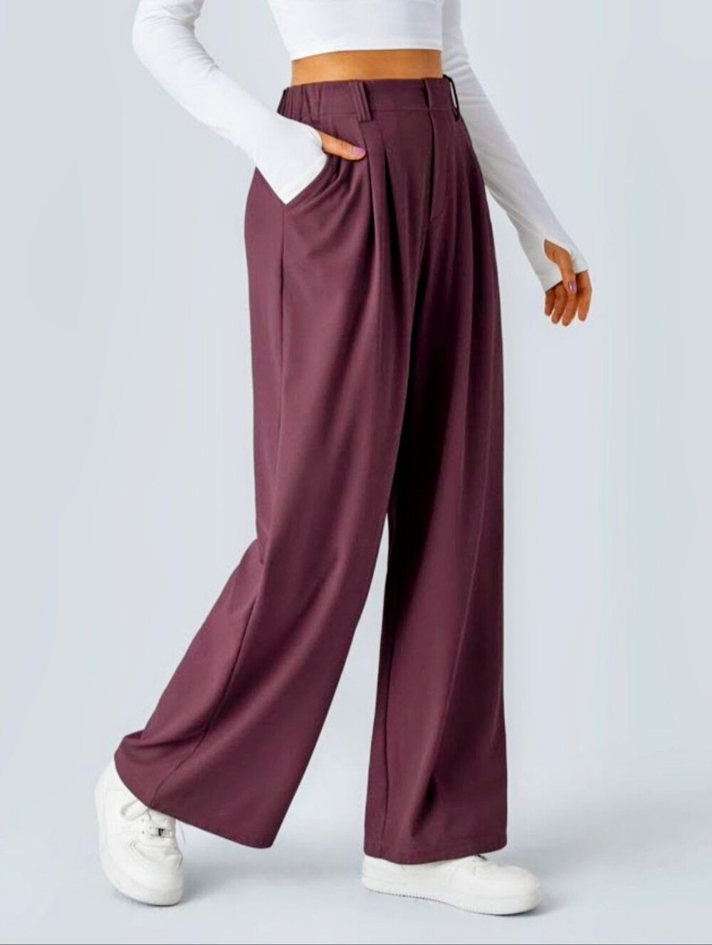 Halara Purple Flex High-Waist Pants Sz M